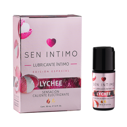 Gel Lubricante de Lychee – Edición Especial con Efecto Calor/Electrizante - A Base de Agua 30ml